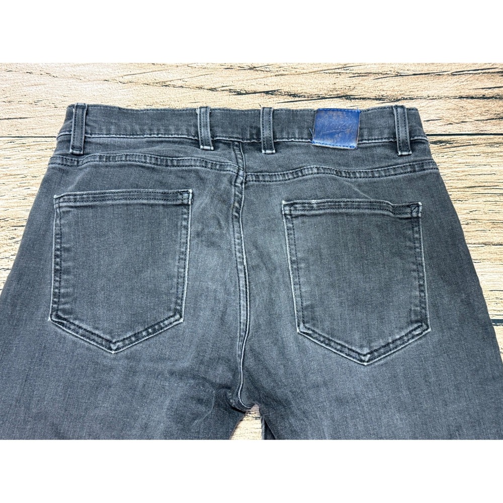 Mugsy Mags Jeans Mens 33x32 Gray FLY4JKG Stretch Denim Slim Straight Pants